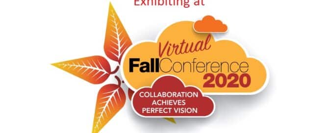 Adhesives Research Virtual Fall Conference 2020, October 5-7, with fall leaves and cloud graphic